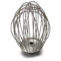 Fouet à fil Omcan 43521, accessoire de remplacement pour batteur mélangeur polyvalent intensif de 20 pintes avec minuterie et protection (n° 43560)