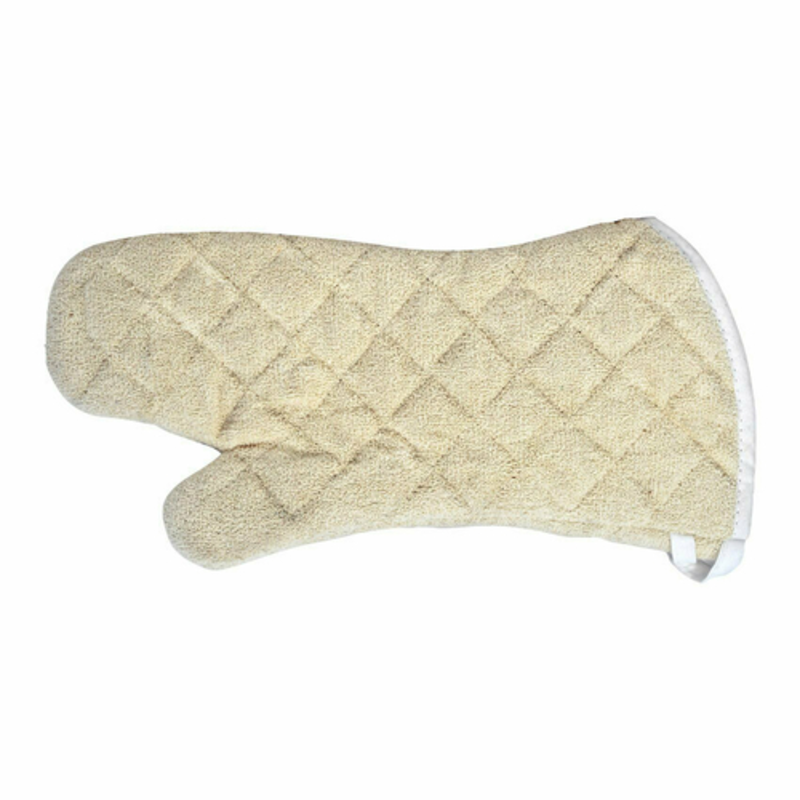 Étiquette alternative : Omcan 46349 gant de coton en coton chaud de 17 pouces de 17 pouces pour mitaine de coton matelé en coton