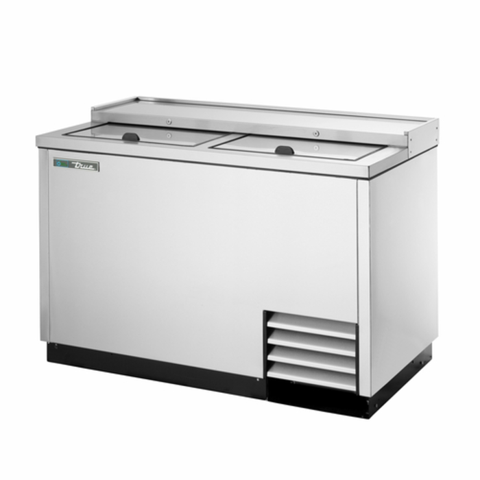 Réfrigérateur à bouteilles à puits profond à couvercle plein True TD-50-18-S-HC de 50 pouces
