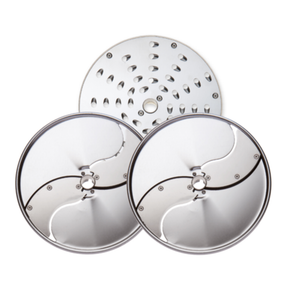 Stainless Steel Food Processor Disc Set Including Shredding, Grating, And Slicing Discs For Versatile Food Prep