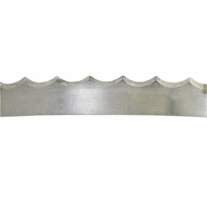 Alt Tag: OMCAN 10305 126-Inch Scallop Tooth Boneless Meat Band Saw Blade close-up showing scallop-tooth edge for fast, precise cuts
