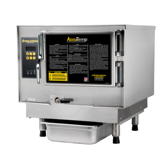 AccuTemp N31201D060 (3) Pan Countertop Natural Gas Convection Steamer