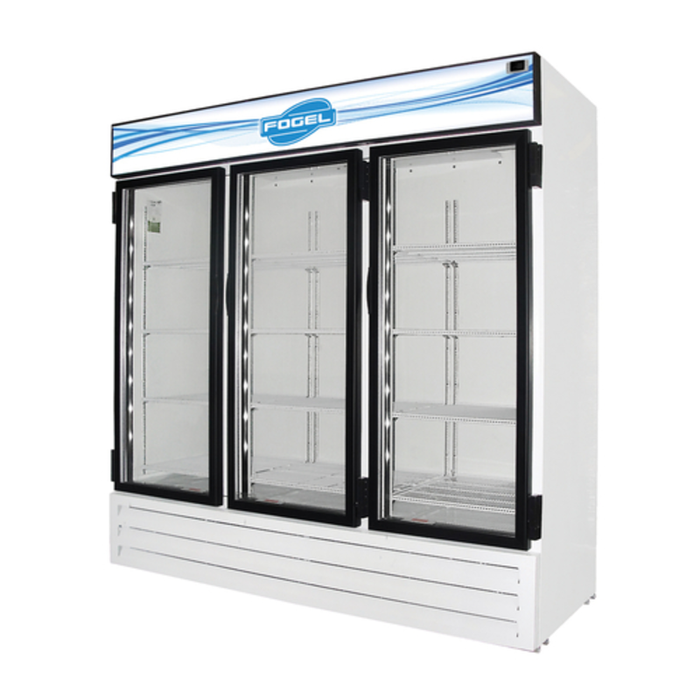 Fogel CR-65-HC 78"W 65 cu. ft. Glass Door Merchandiser Refrigerator