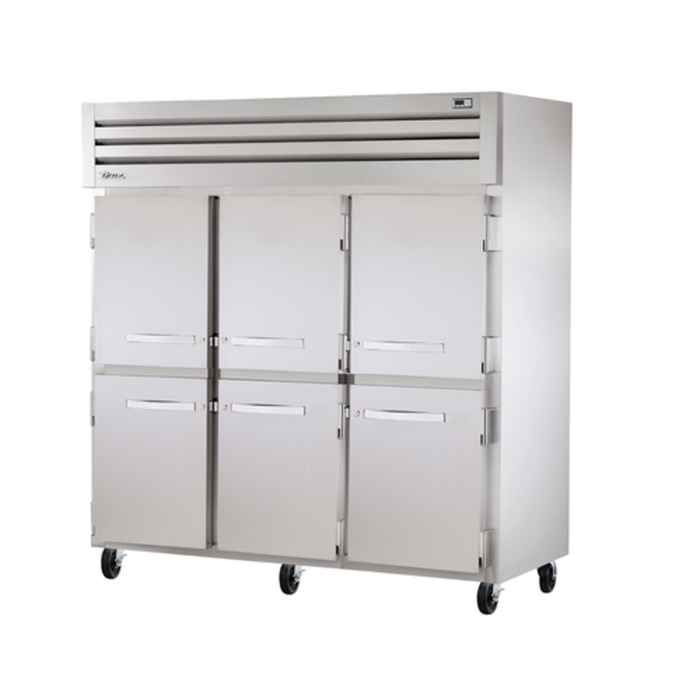 True Refrigeration STR3F-6HS-HC 77.75-Inch Solid Half Door Reach-In Freezer