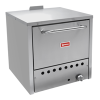 OMCAN 48081 26.5" Wide Natural Gas Countertop Pizza Oven