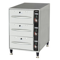Omcan 47547 Freestanding Three Drawer Narrow Food Warming Drawer
