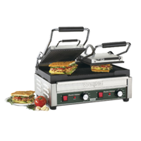 Waring WPG300 Panini Ottimo Dual Electric Grill 17" x 9.25" Surface