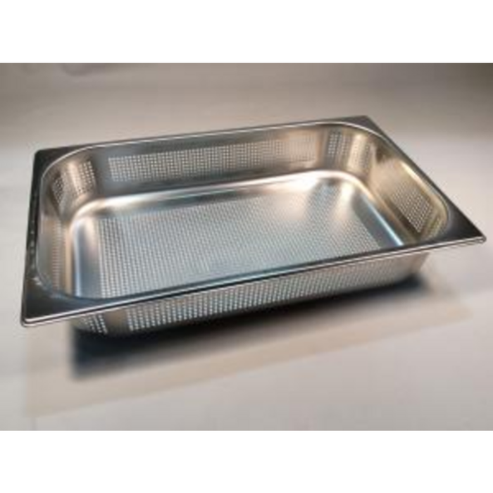 Henny Penny MM202046 1/1 GN Perforated Steam Table Pan, 3.74" Deep