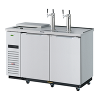 Turbo Air TCB-2SDD-N6 58-7/8"W Super Deluxe Draft Beer Cooler