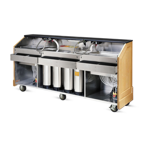 FWE ES-BBC-6 Executive Portable Bar 72"W with 50 lb. Ice Bin
