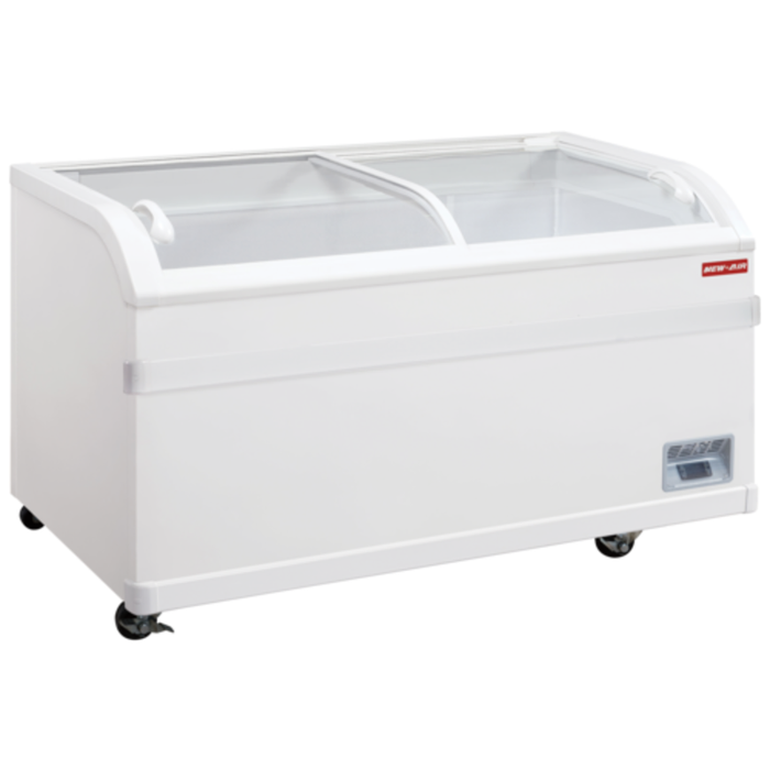 New Air NIF-71-CG 71" Curved Glass Ice Cream Freezer