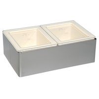 Cadco PS-CBC-6CP Cold Bay Pan Holder Kit with 2 Pans