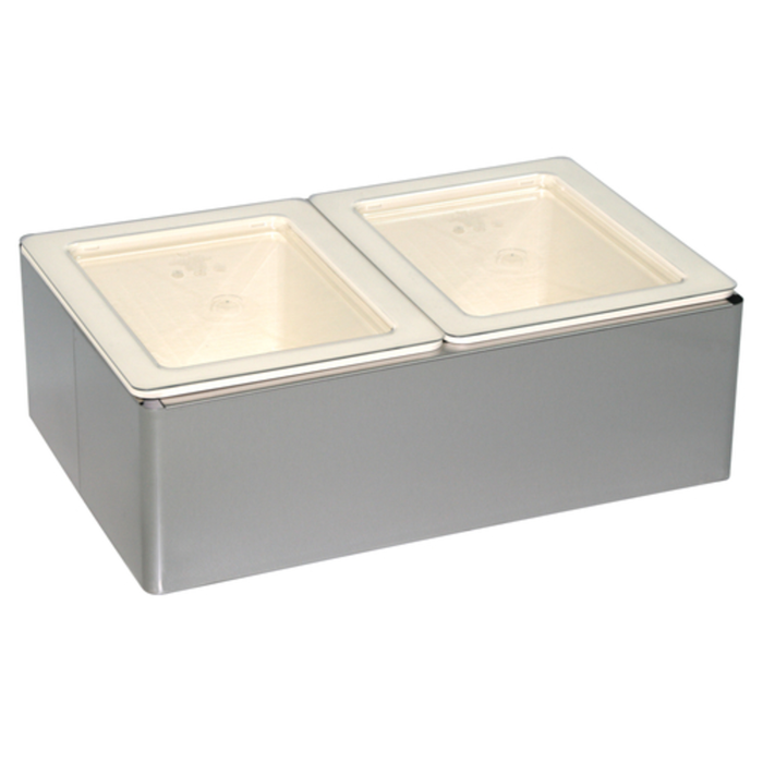 Cadco PS-CBC-6CP Cold Bay Pan Holder Kit with 2 Pans