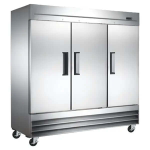 Réfrigérateur AFE SC72 trois portes pleines, grande hauteur – largeur de 81 po