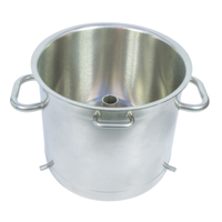 Eurodib 650073 Dito Sama 11.5 Lt Stainless Steel Cutter Mixer Bowl With Handles.