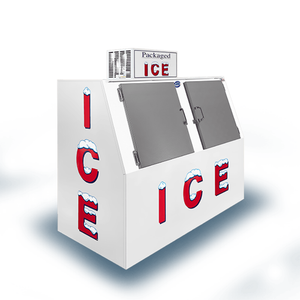 Leer L060SASP 73 Inch Slant Outdoor Ice Merchandiser Auto Defrost