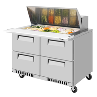Turbo Air TST-48SD-18-D4-FB-N Unité sandwich/salade à plan de travail Mega 48-1/4 po (largeur)