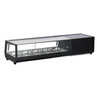 Omcan 48668 (RS-CN-0052-2) Vitrine à sushis réfrigérée de comptoir de 54 po