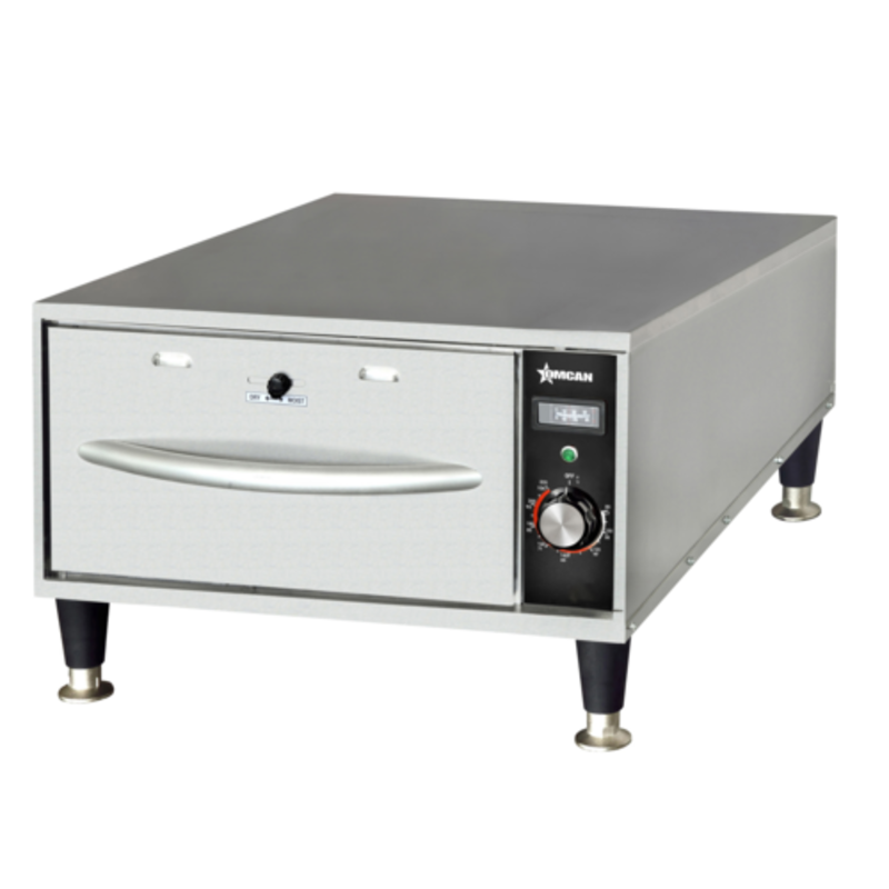 Omcan 47546 Commercial Warming Drawer With Adjustable Temperature Control For Busy Kitchens
