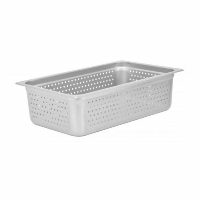 Omcan 85196 Bac de table à vapeur en acier inoxydable format 1/6, profondeur 4 po