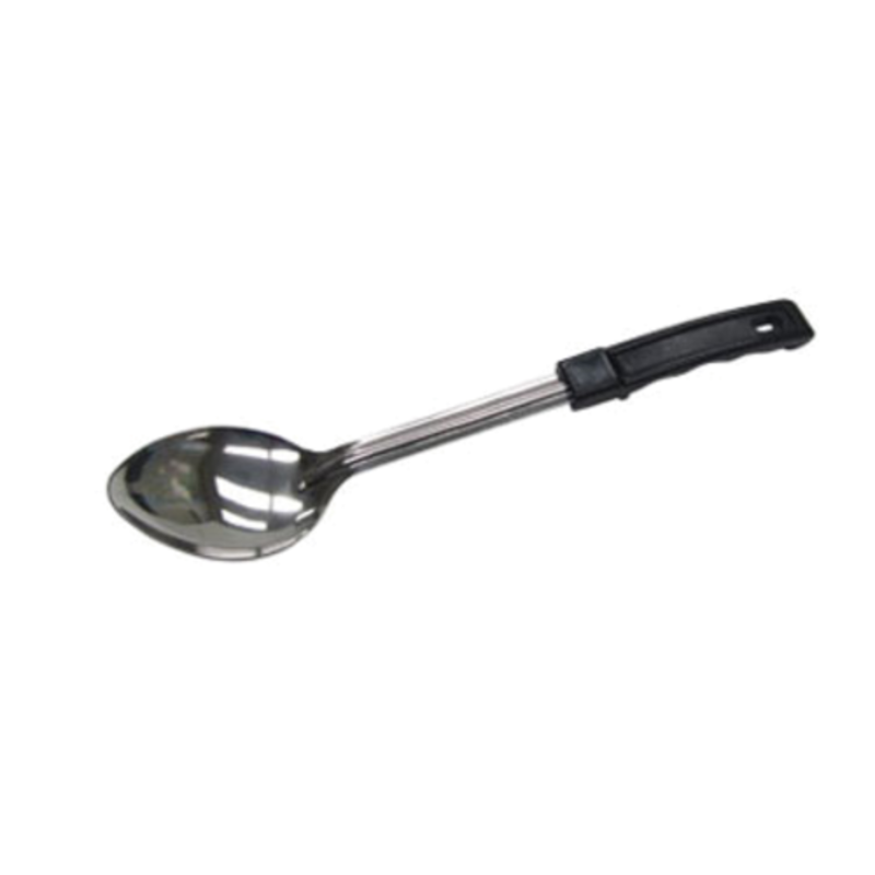 13 Inch Stainless Steel Basting Spoon With Solid Bowl And Black Handle Ideal For Basting And Serving