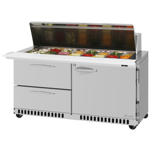 Turbo Air PST-60-24-D2R(L)-FB-N 60-1/4"W Mega Top Prep Table