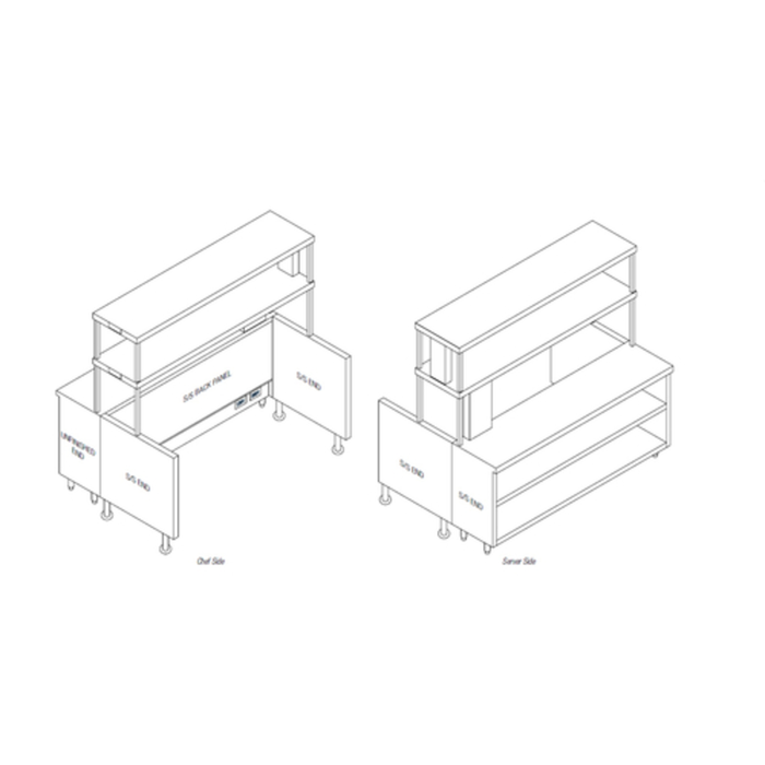 Randell RCR-67.5 67.5" Modular Chef Service Counter Work Table