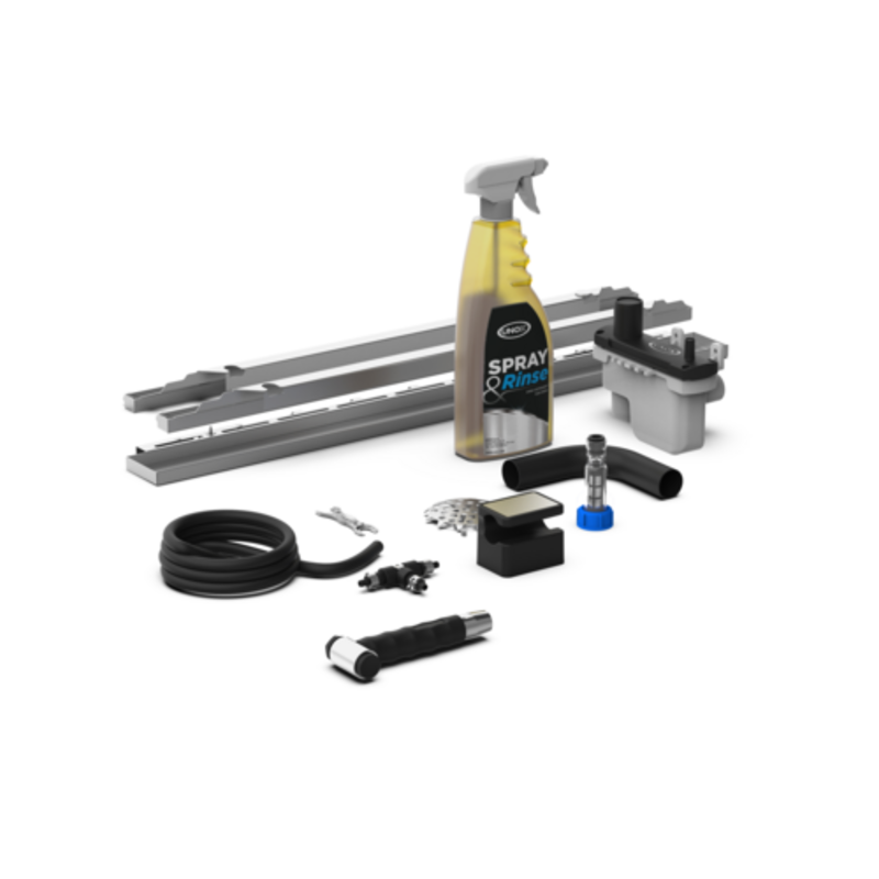 Balise alternatif : Eurodib EUB-XHC027-3GN Four électrique compact combiné, 3 bouteilles de rinçage par pulvérisation GN 2/3 et composants du kit d’installation