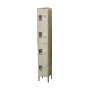 OMCAN 13130 Painted Steel 4-Tier Locker 12"W x 18"D