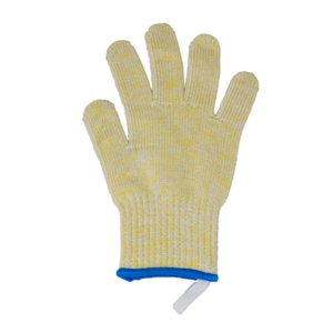 Gants Omcan 47256 haute performance résistants à la coupe pour une protection supérieure des mains Gant de sécurité en tricot grand avec poignet bleu