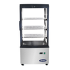Atosa DSRC-28 17-3/8"W Countertop Refrigerated Display Case With Glass Doors And Shelves