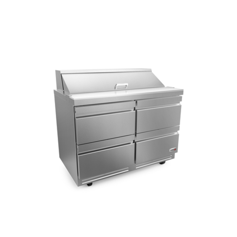 FAGOR FST-48-12-D4-N 48-3/8"W Sandwich Salad Prep Refrigerator With Stainless Steel Construction