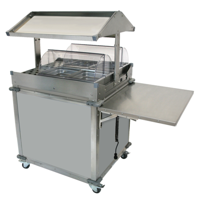 Cadco CBC-GG-2 MobileServ 63.25" Electric Hot Food Serving Counter