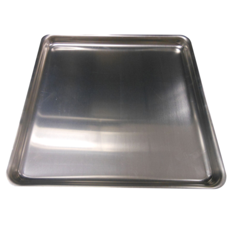 Stainless Steel Baking Sheet Perfect For Commercial Microwave Ovens And Food Preparation.