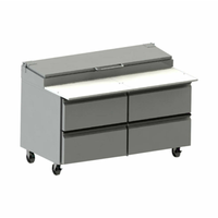 Silver King SKPZ60-EDUS10 60"W Refrigerated Pizza Prep Table Counter