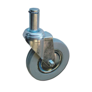 Omcan 14460 5-Inch Industrial Swivel Caster without Brake for Chrome Posts