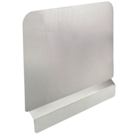 Omcan 47451 Protection anti-éclaboussures latérale en acier inoxydable pour friteuses commerciales