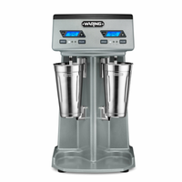 Waring WDM240TX Heavy-Duty Double-Spindle Drink Mixer with Timer, 10.75"W