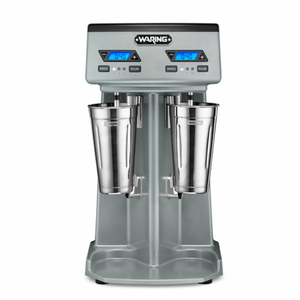 Waring WDM240TX Heavy-Duty Double-Spindle Drink Mixer with Timer, 10.75"W
