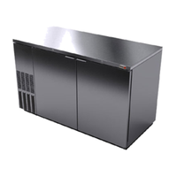 Fagor Back Bar Cooler with Two Solid Doors and Stainless Steel Finish for Bar Efficiency