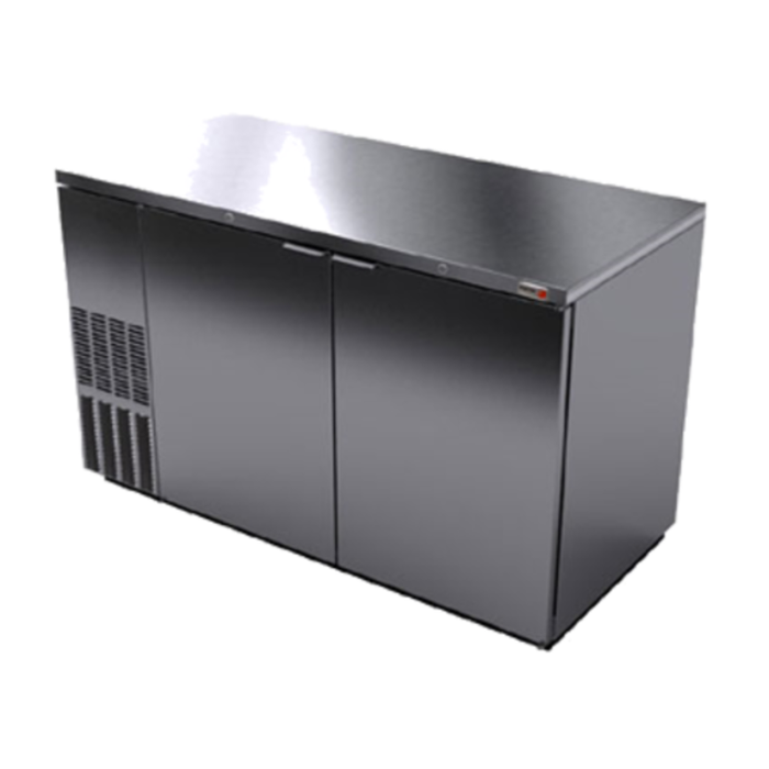 Fagor Back Bar Cooler with Two Solid Doors and Stainless Steel Finish for Bar Efficiency