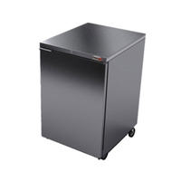 Alt Tag: Fagor FBB-24S-HC 24-7/8" Stainless Steel Back Bar Refrigerator Cabinet, stainless steel commercial back bar fridge cabinet