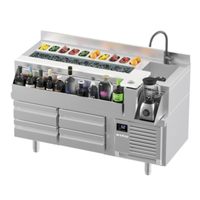 Infrico IMD-BST1600R Station de cocktail réfrigérée sous comptoir avec bac à glace 1600 mm