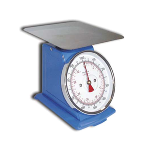 Omcan 10845 2 kg Mechanical Portion Control Dial Scale for Kitchen with stainless platform and easy-read dial