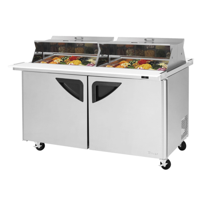 Turbo Air TST-60SD-24-N-DS Table de préparation de sandwichs double face à plateau supérieur, 152 cm