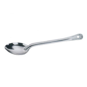 Omcan 80709 Solid Serving Spoon 13-Inch Stainless Steel Utensil, solid stainless steel serving spoon with long handle