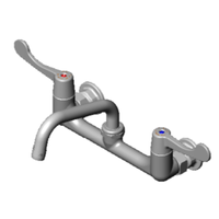 EFI SIF-F8WW06 8" Wall Mount Commercial Faucet With 6" Swivel Nozzle, Ideal For Commercial Kitchens.