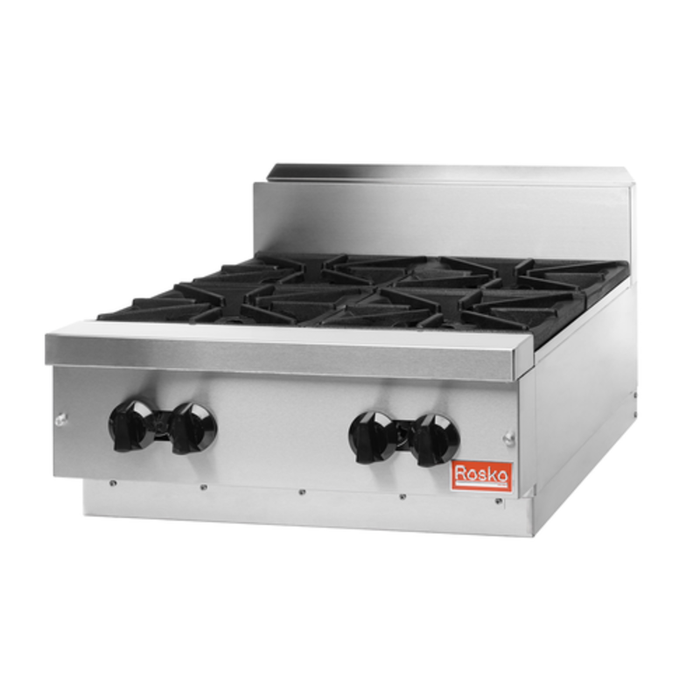 Rosko RO-RCG-24 24"W Gas Countertop Hotplate Four Burners