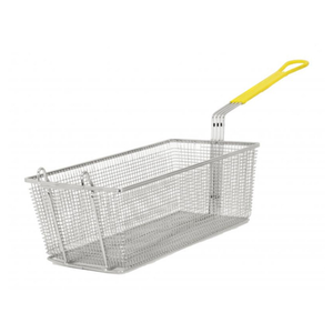 Omcan 80555 Fryer Basket 16-3/4" x 8-3/4" Nickel-Plated Iron