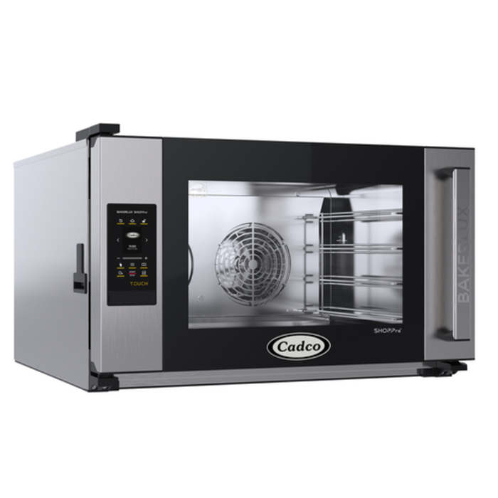 Cadco XAFT-04FS-TR Bakerlux Electric Countertop Convection Oven 4 Pan